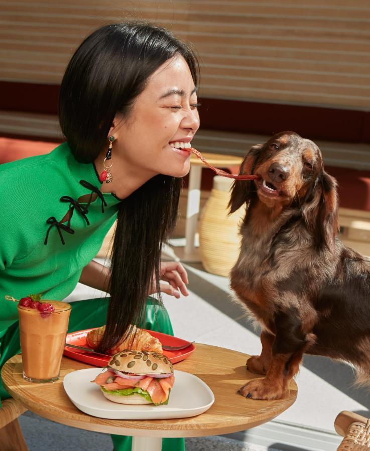 מלון The Standard, הואה הין מראה חיצוני תמונה A woman feeding her dog