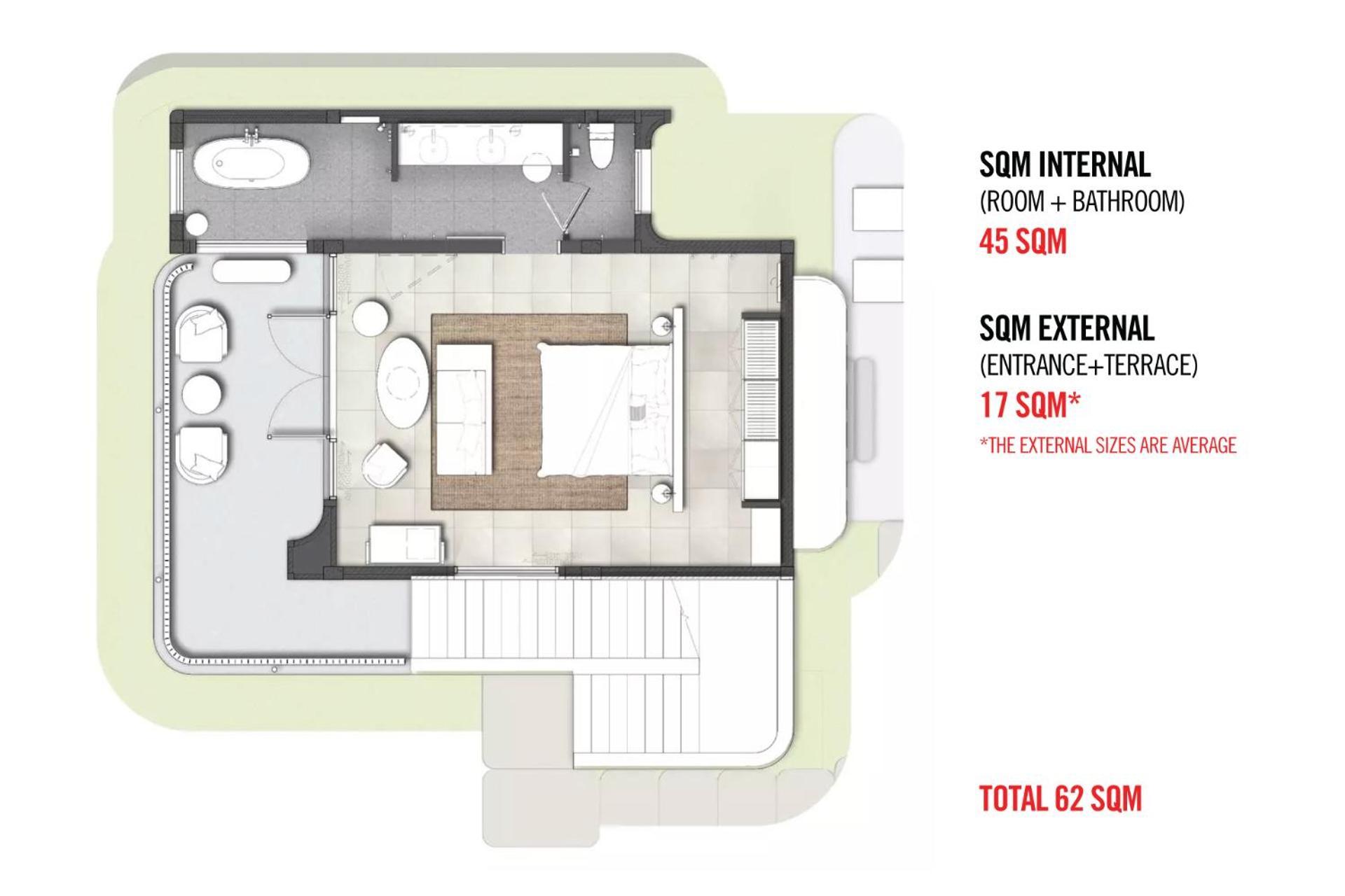 מלון The Standard, הואה הין מראה חיצוני תמונה Floorplan of a micro apartment