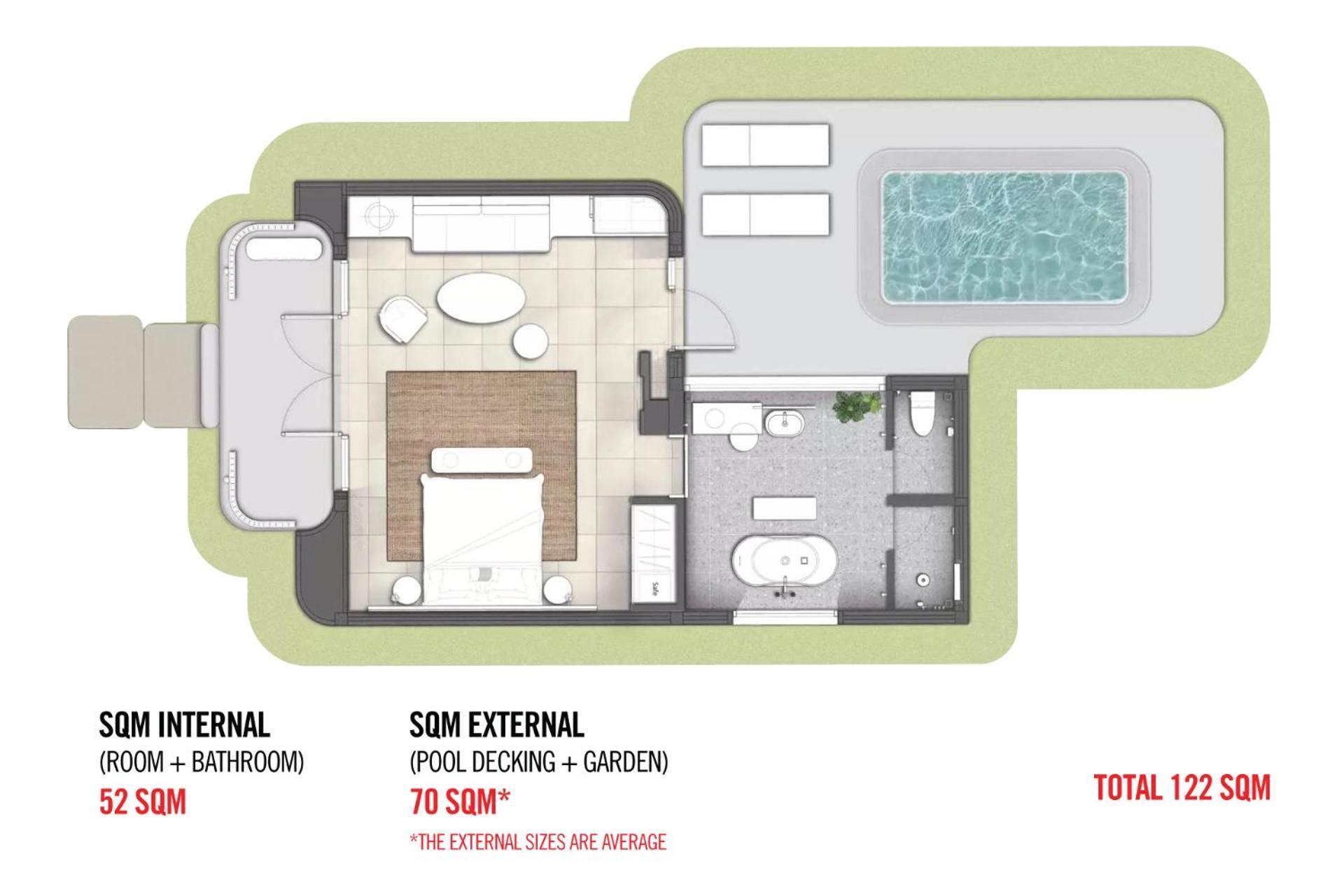 מלון The Standard, הואה הין מראה חיצוני תמונה Floorplan of a typical suite